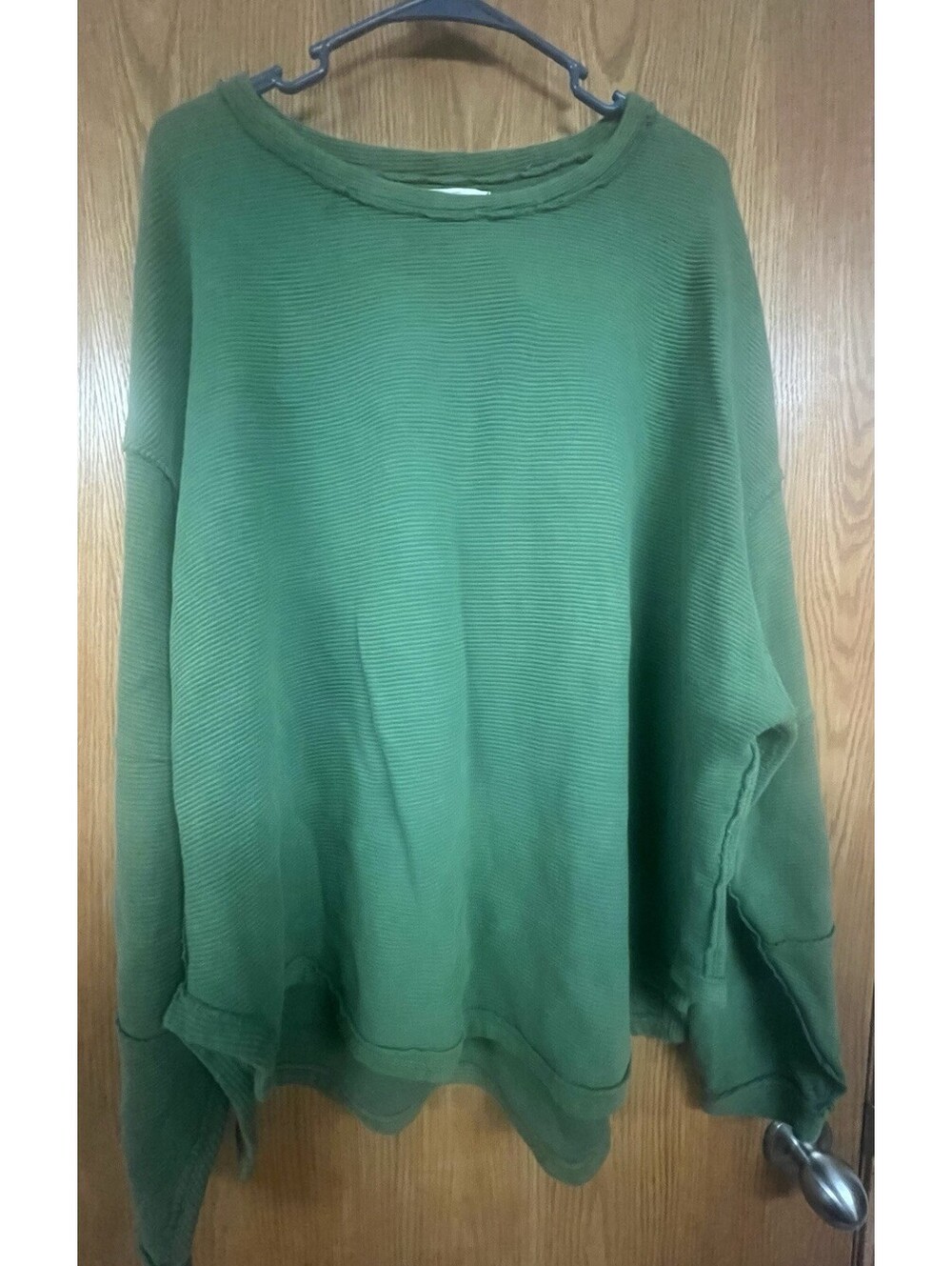 NWT Free People Total Eclipse Rib Knit Sweater Long Sleeve Top Large